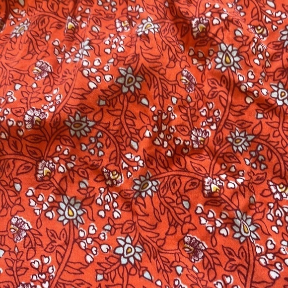 Old Navy Woven Print Dress Red Waist Large - Picture 11 of 12